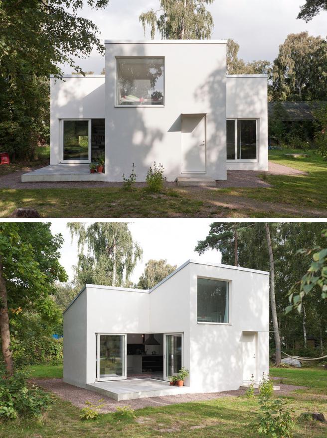 DinellJohansson je dizajnirao ovu malu bijelu ljetnu kuću u Höganäsu, Švedska. - Veličina nije bitna