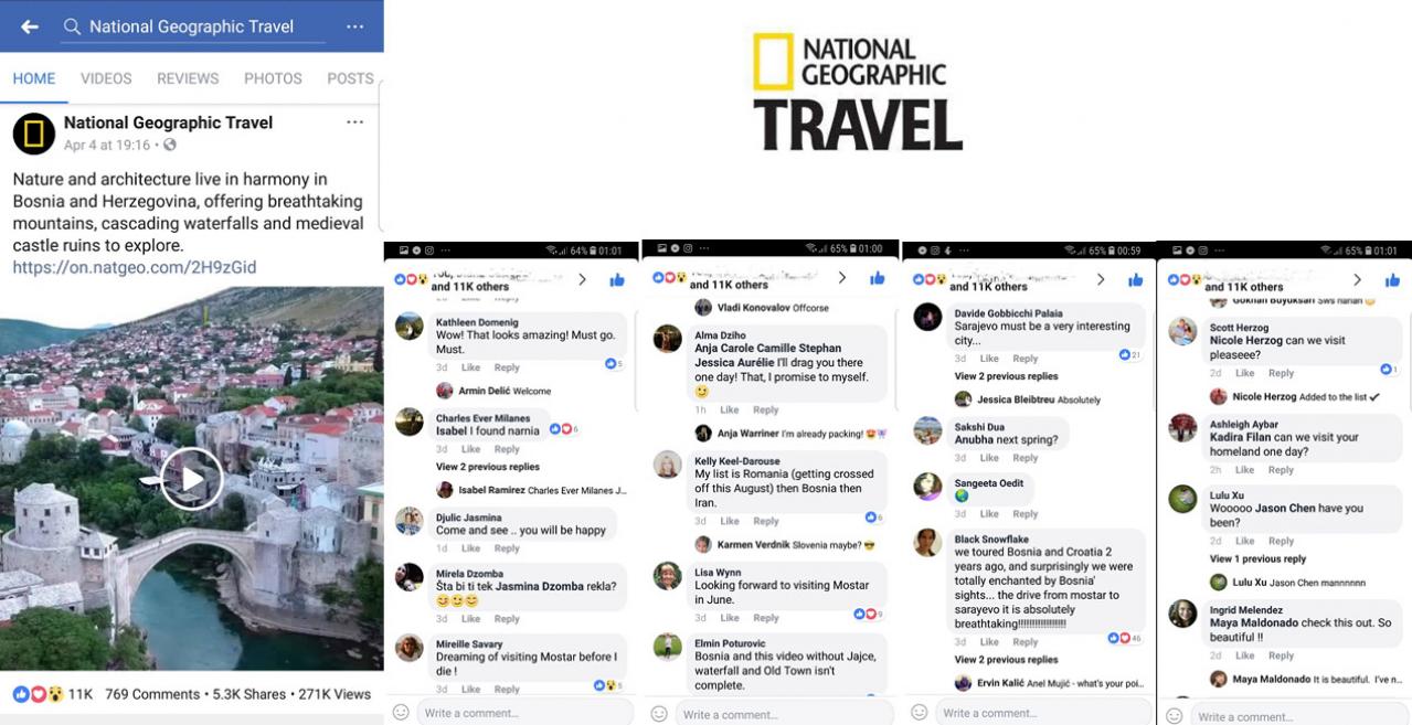 Komentari na društvenim mrežama - #JaBiHTurizam – stručnjaci digitalnog marketinga nude priliku za razvoj bh. turizma