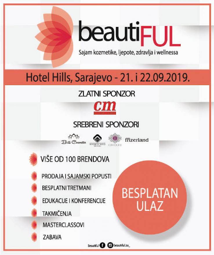 Najavni plakat za sajama BeautiFUL2019  - BeautiFUL2019: Objavljen program sajma kozmetike, ljepote, zdravlja i wellnessa