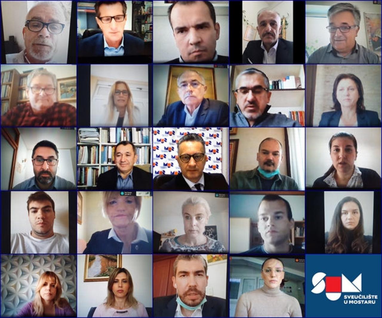 Održana prva online sjednica Senata Sveučilišta u Mostaru - Održana prva online sjednica Senata Sveučilišta u Mostaru