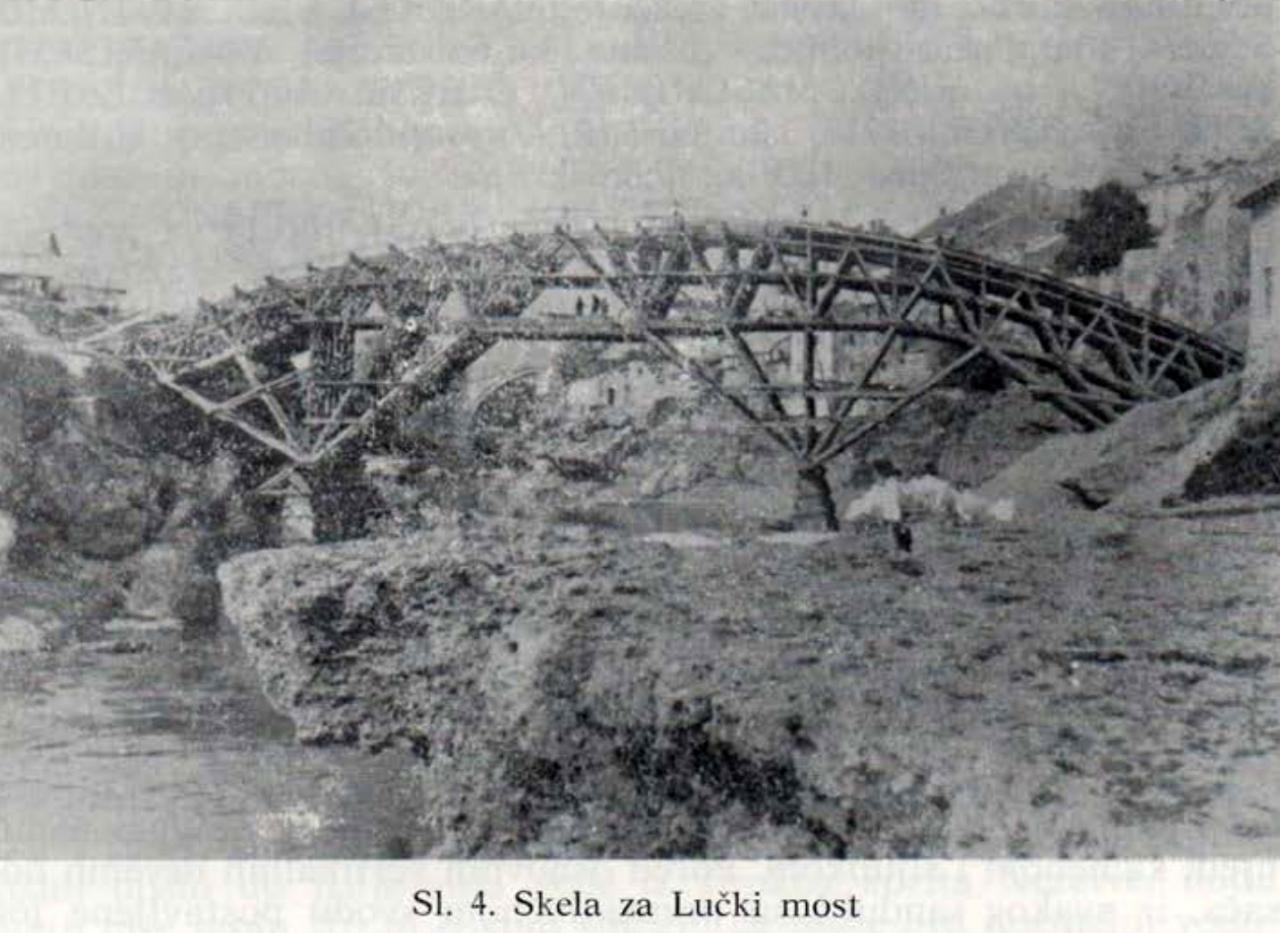 Fotografija objavljena u časopisu Hercegovina - Mostarski mostovi na Musali i Luci 