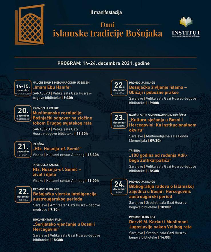 Dani islamske tradicije Bošnjaka - Dani islamske tradicije Bošnjaka: Znanstveni skup o utemeljitelju hanefijskog mezheba