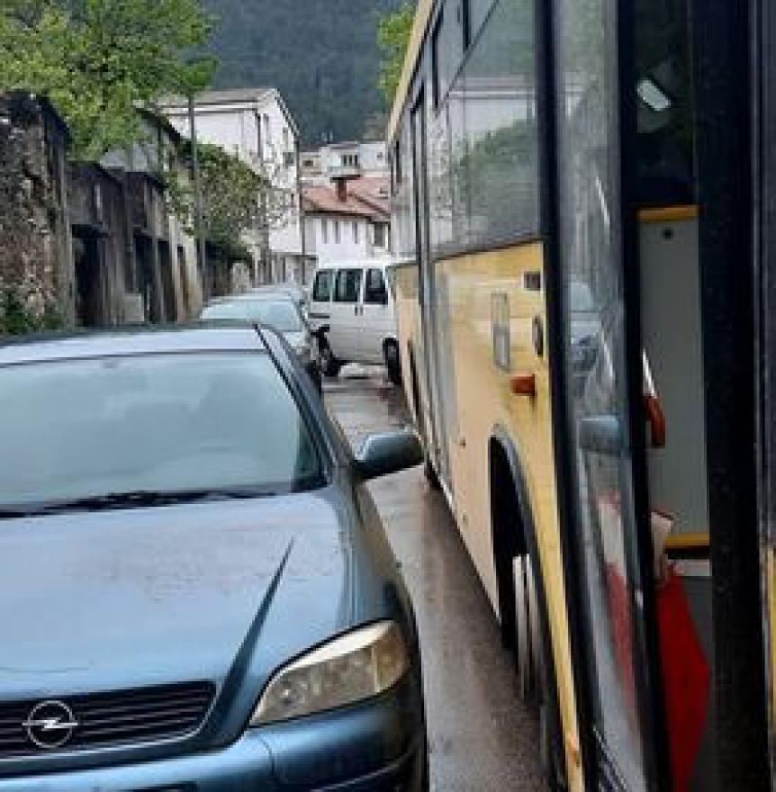 Mostar: Zbog papka Bus nije mogao proći, pozvana i policija - Mostar: Zbog 