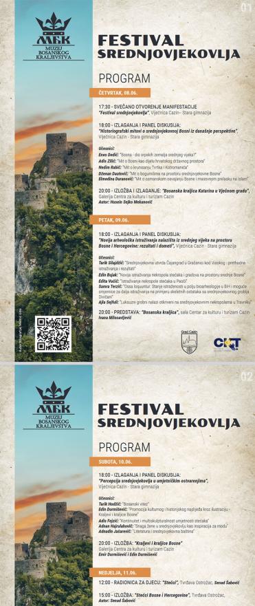 Program Festivala srednjovjekovlja  - Festival srednjovjekovlja o povijesti srednjovjekovne bosanske države