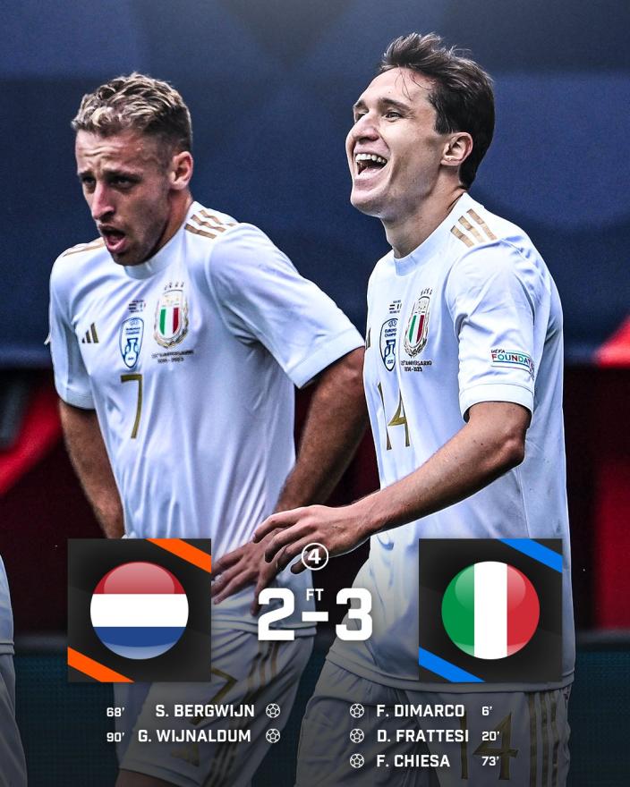 UEFA Liga nacija: Italija pobijedila u utakmici za treće mjesto - UEFA Liga nacija: Italija pobijedila u utakmici za treće mjesto