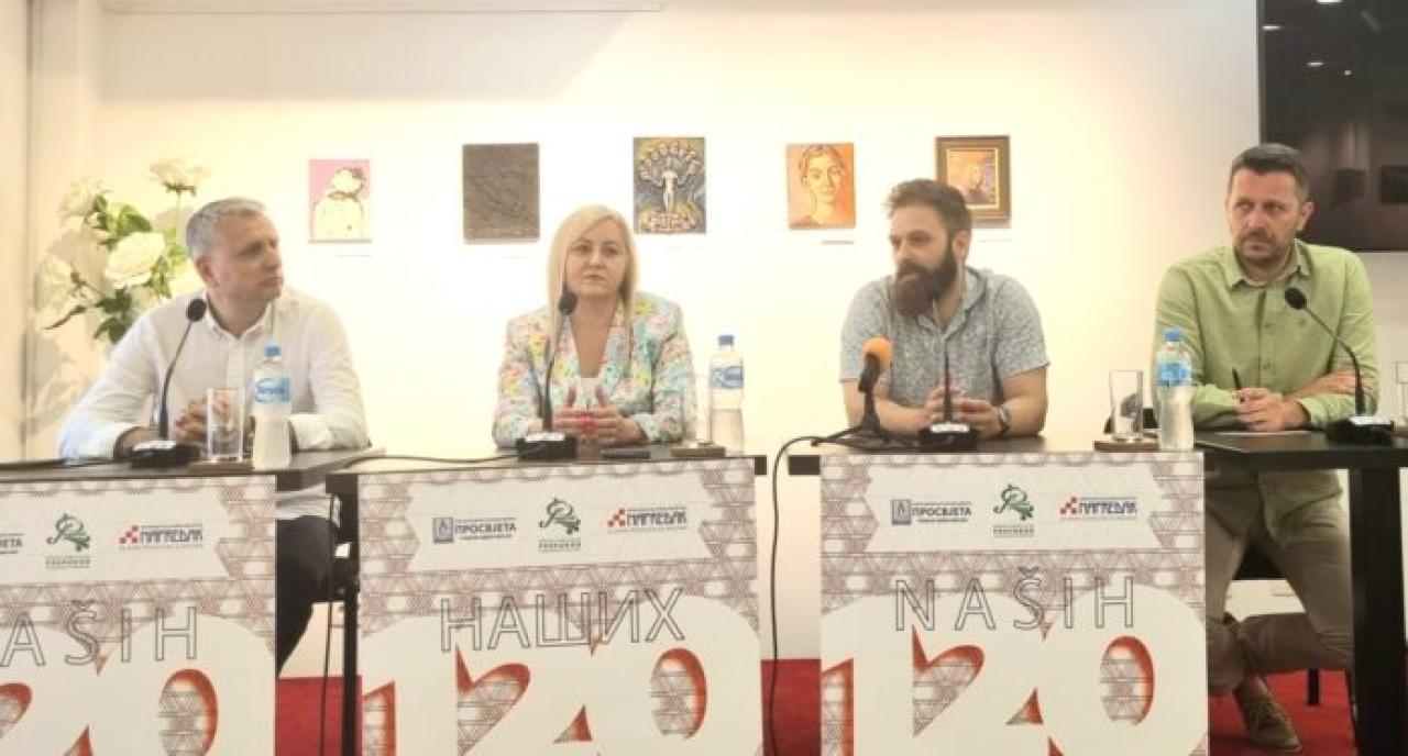 Konferencija za novinare povodom koncerta - Naših 120: Obilježavanje 120 godina postojanja tri kulturna društva u Mostaru