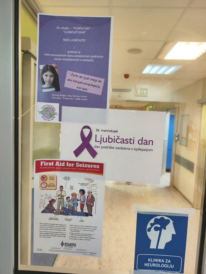 Klinika za neurologiju SKB Mostar obilježila Međunarodni dan potpore oboljelima od epilepsije - Međunarodni dan potpore oboljelima od epilepsije obilježen u SKB Mostar