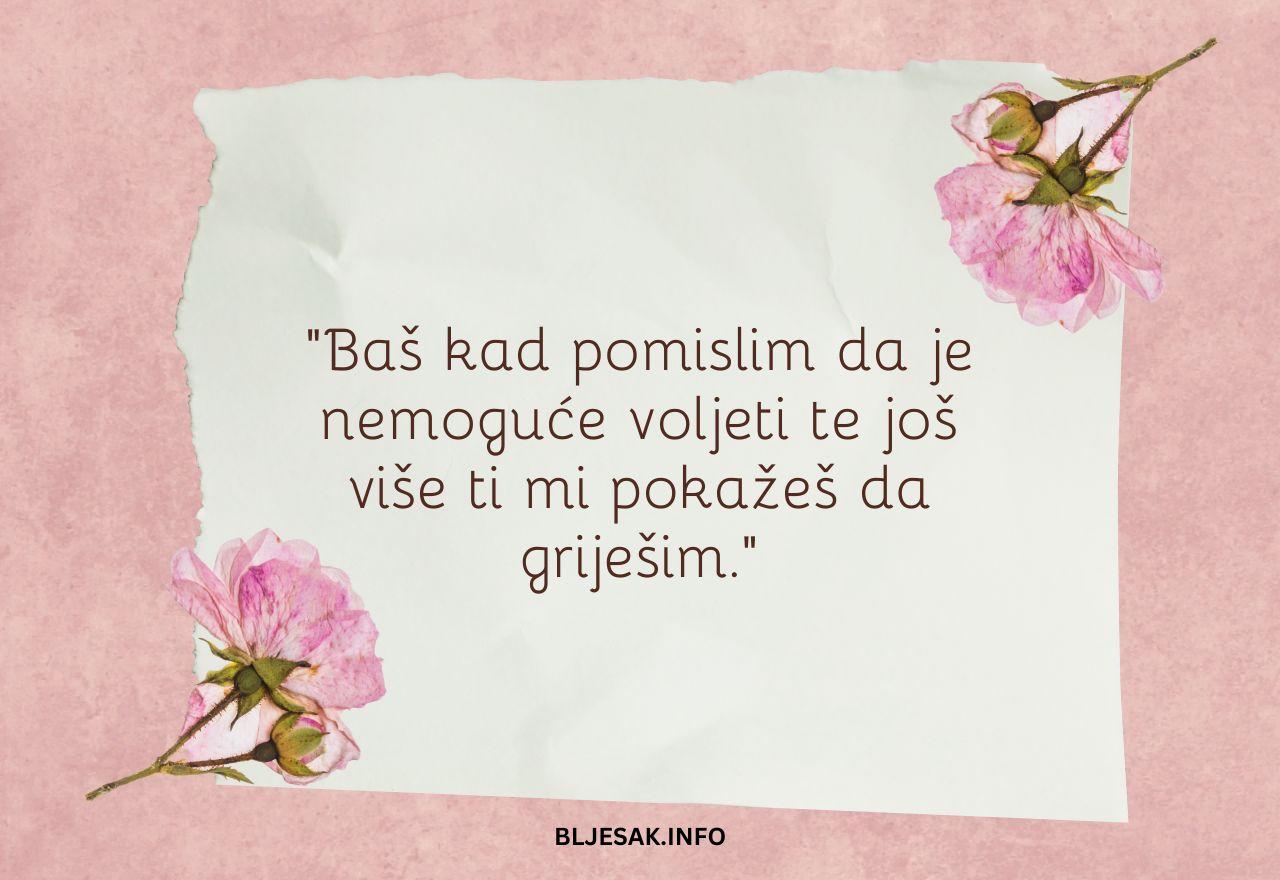 Ljubavni stihovi za nju volim te