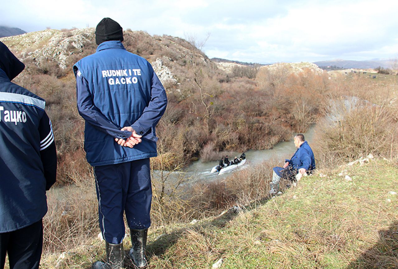 Još uvijek nema rezultata u potrazi za nestalim radnikom u Gacku