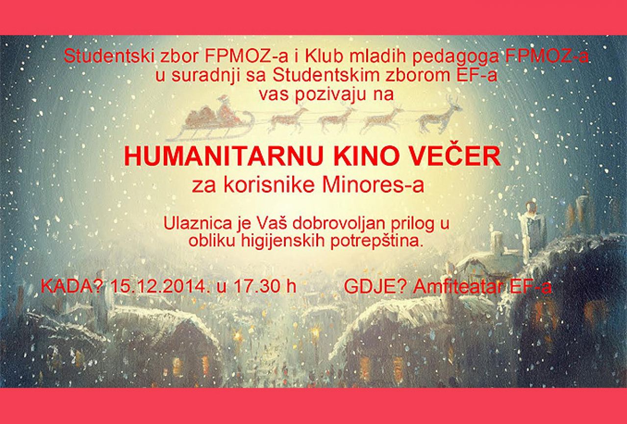Humanitarna kino večer u Mostaru