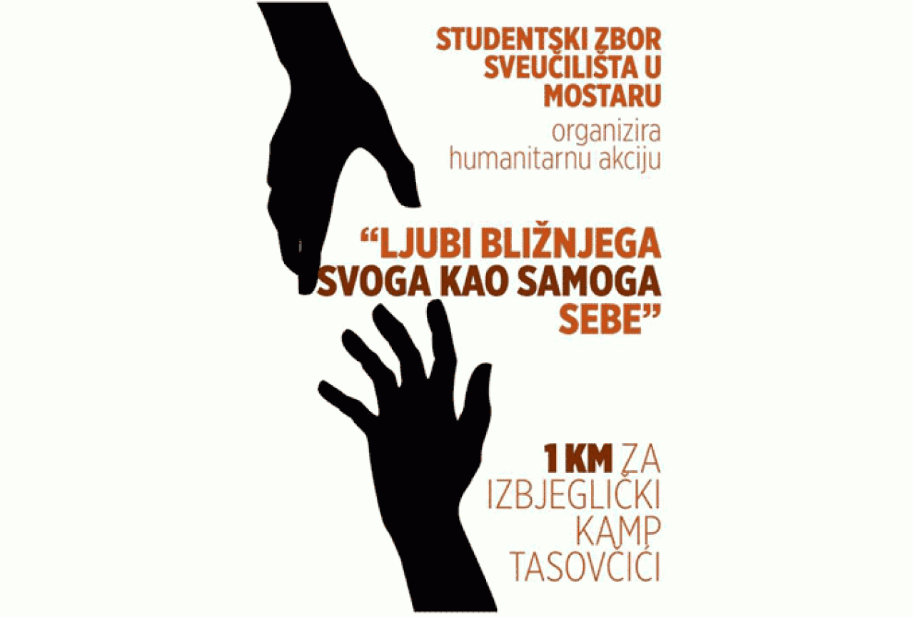 Od ponedjeljka do petka humanitarna akcija studenata za štićenike izbjegličkog  kampa u Tasovčićima