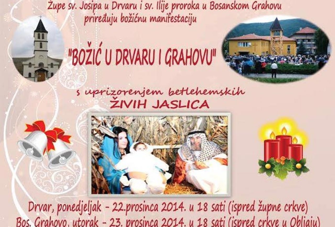 Žive jaslice po prvi put u Drvaru i Bosanskom Grahovu