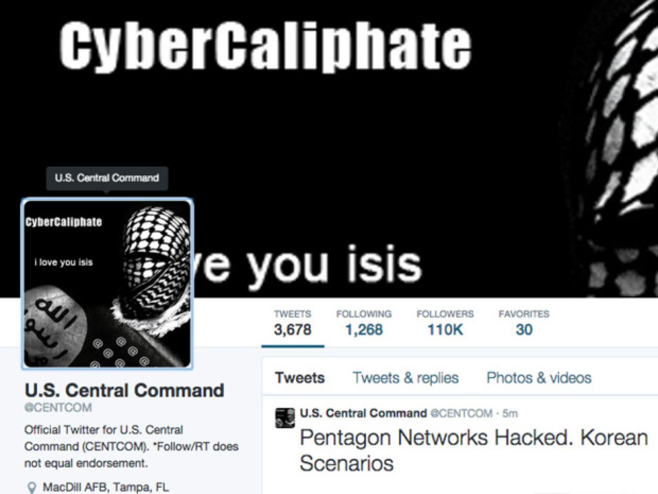 ISIS-ovi hakeri napali američki vojni Twitter profil i YouTube kanal