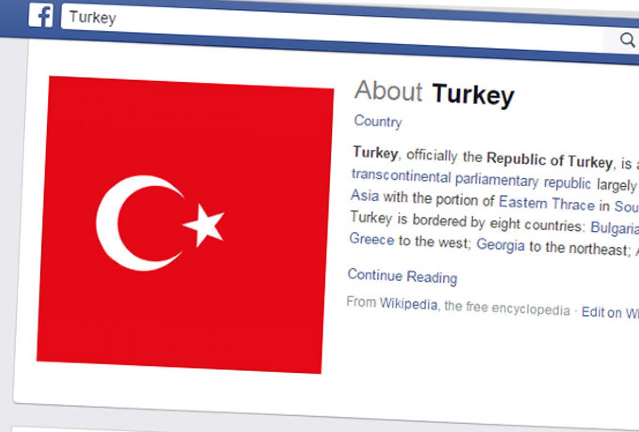 Turska prijeti potpunom blokadom Facebooka