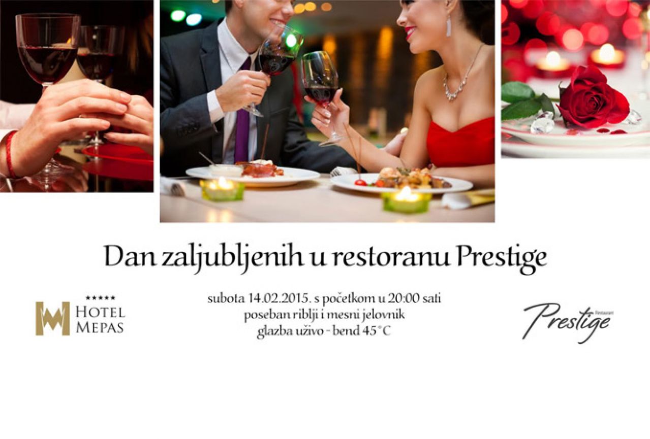 Dan zaljubljenih u Restoranu Prestige i Hotelu Mepas