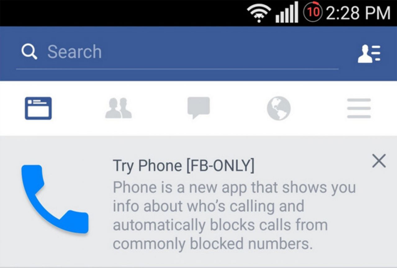 Novost iz Facebooka: Zuckerberg testira ''Facebook Phone''