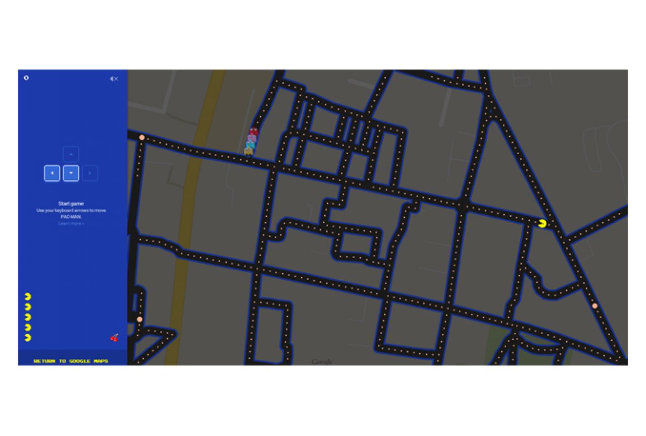 Google Pac-Man: Ulice pretvorene u igru