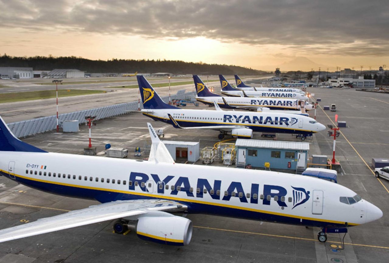 Letovi Ryanaira kasnili zbog sudara dva zrakoplova