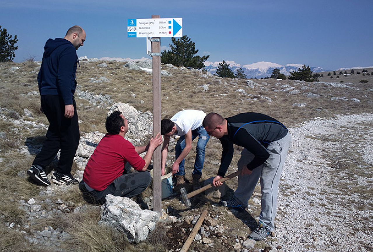 Obnovljena biciklistička signalizacija na području Podveležja