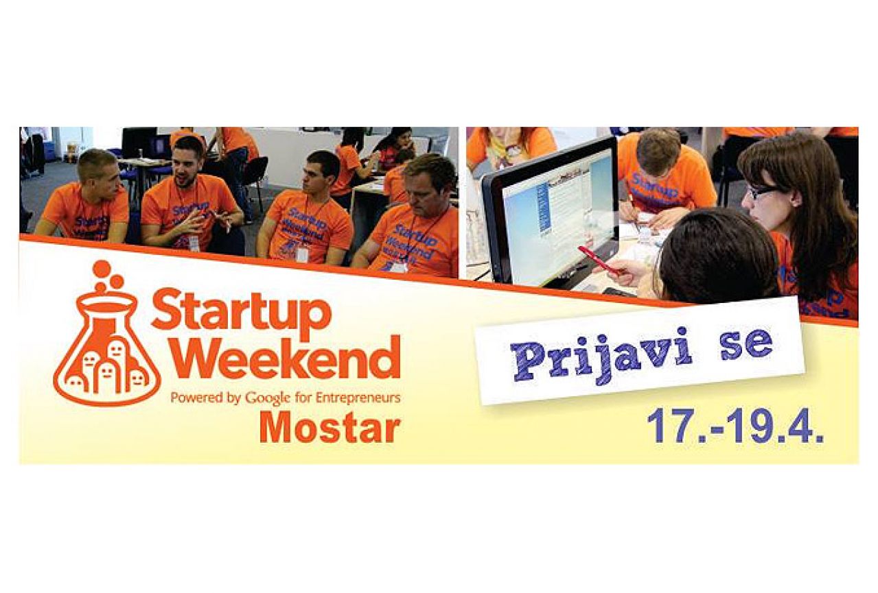 Startup Weekend u Mostaru od 17.-19.4.2015. – otvorene prijave