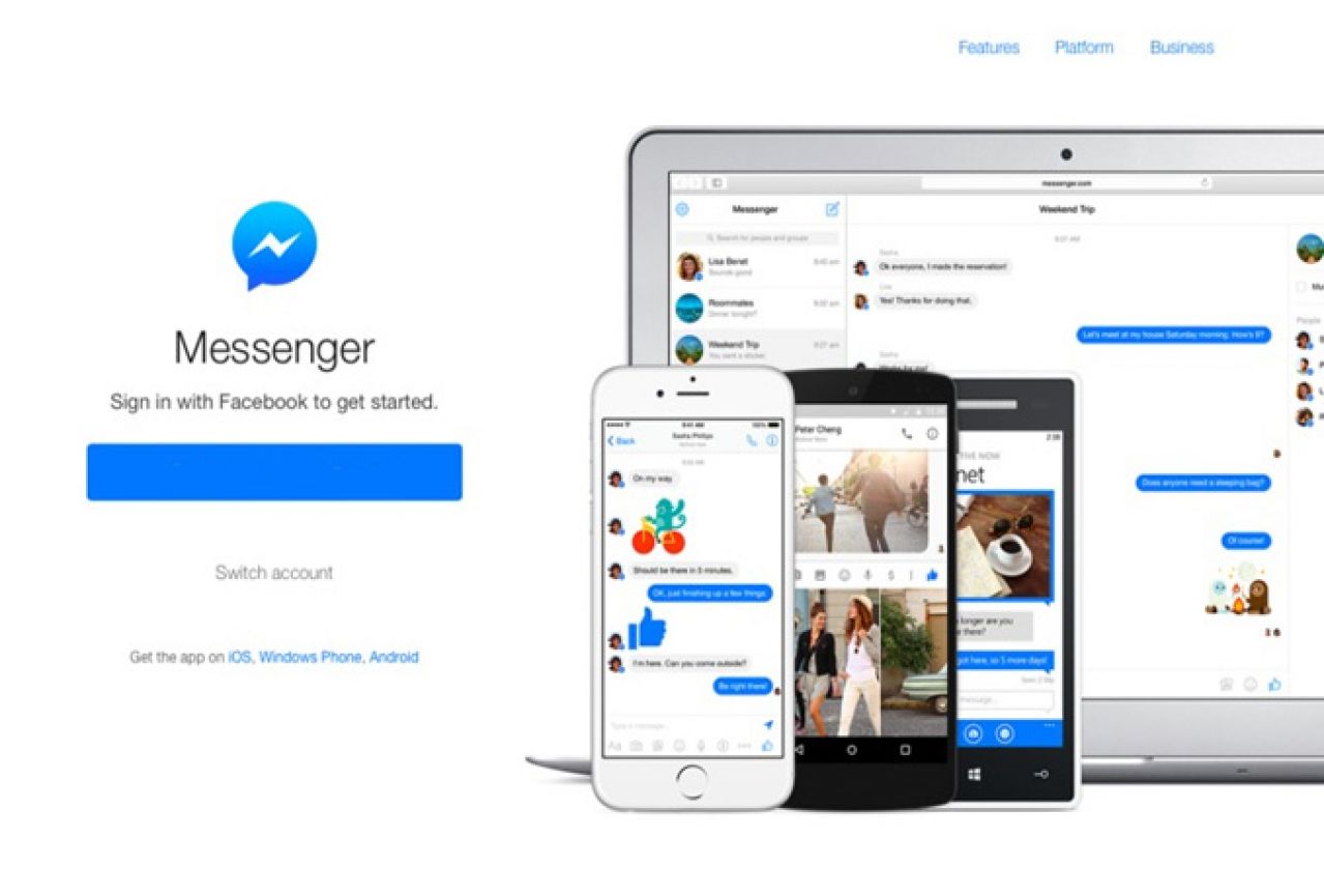 Facebook Messenger od sada dostupan i putem weba
