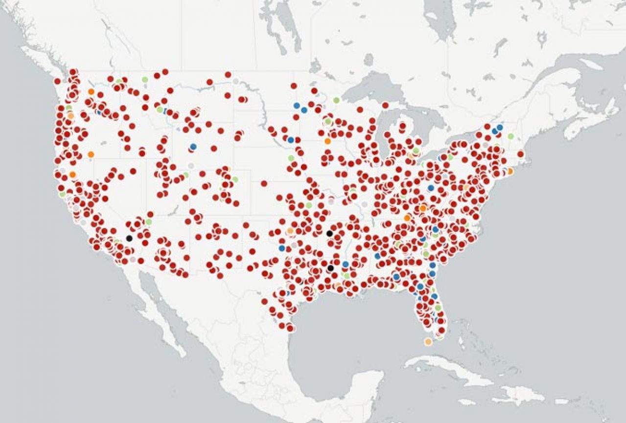Interaktivna karta: Policija ubila više Amerikanaca nego teroristi