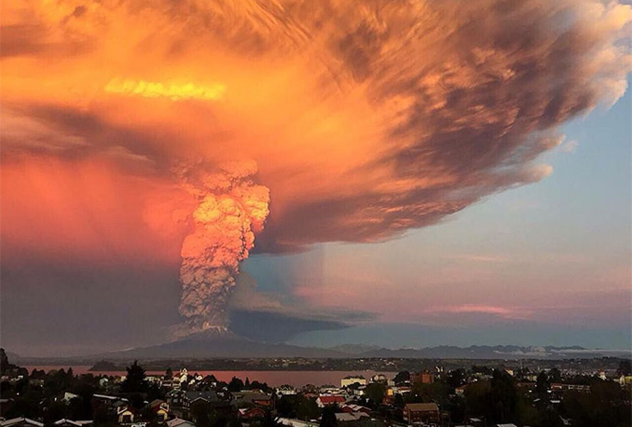 извержение вулкана кальбуко в чили