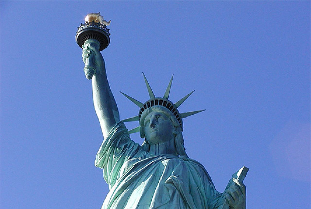 Evakuiran Kip slobode u New Yorku