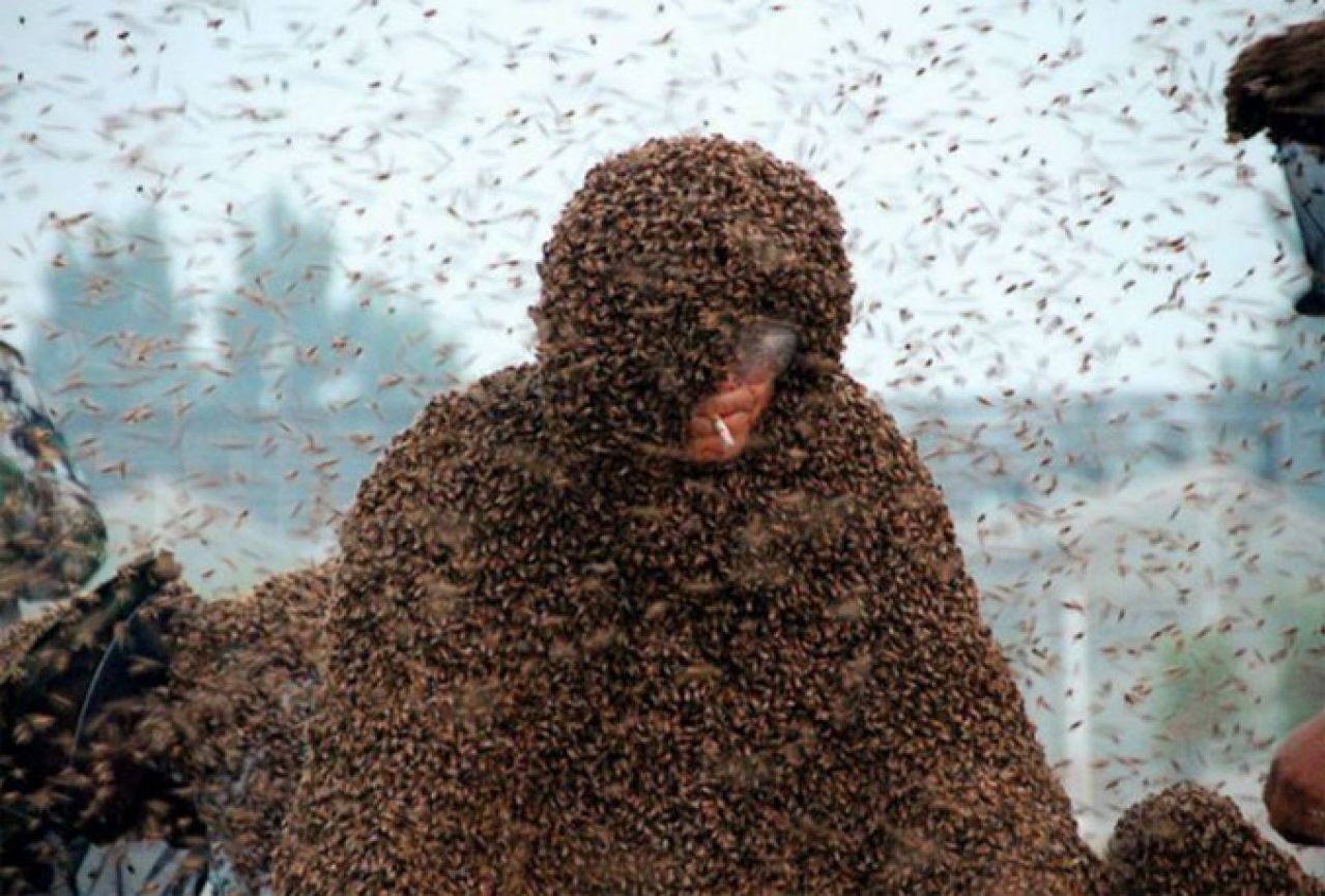 Stavio na sebe 109 kilograma pčela i oborio Guinnessov rekord