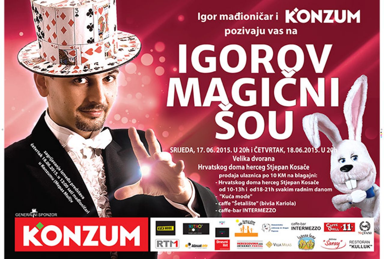 Preko Gradskog bazena do ulaznice za ''Igorov magični šou''