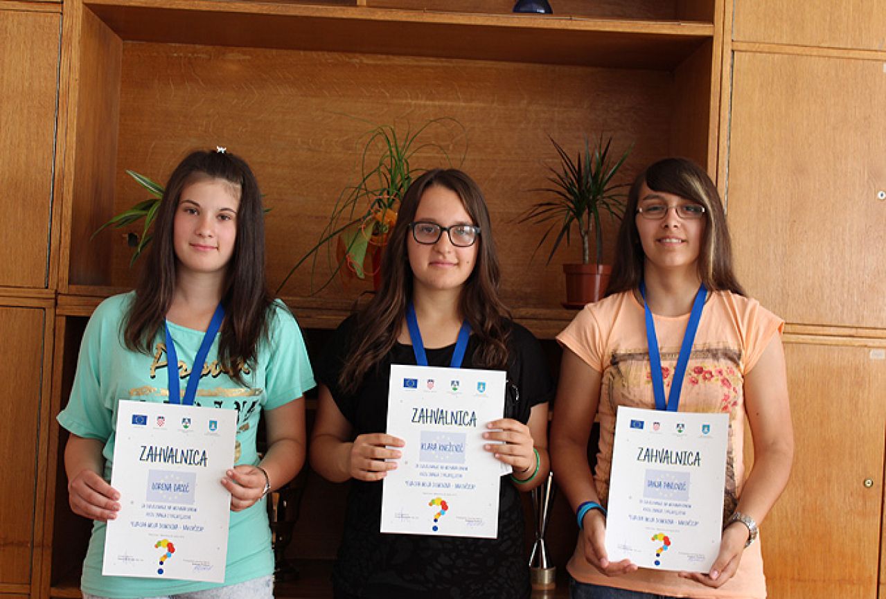 Čapljinske učenice najbolje na međunarodnom kvizu ''Europa, moja domovina''
