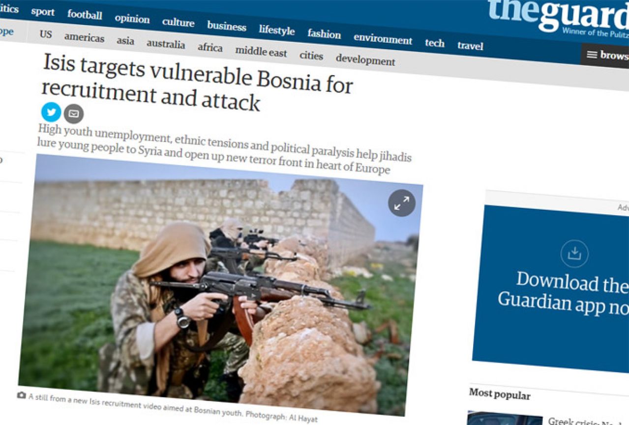 Guardian o BiH: Što pomaže džihadistima da otvore novu frontu u srcu Europe