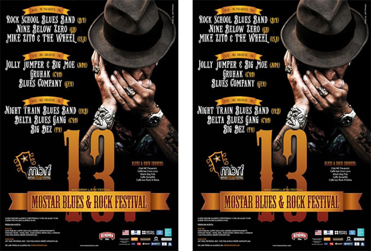 Počela pretprodaja ulaznica za 13. Mostar blues & rock festival