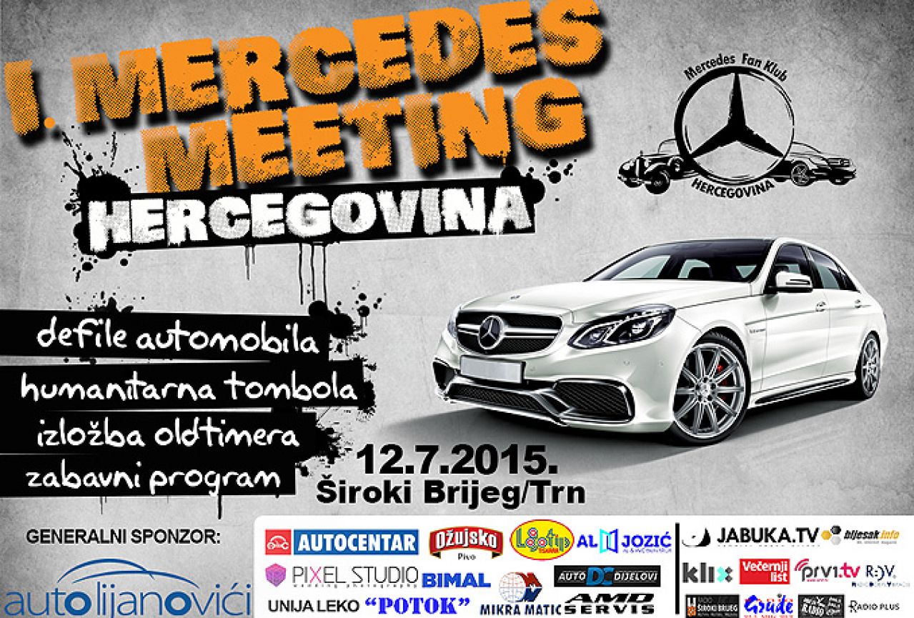 U nedjelju povijesni međunarodni Mercedes Meeting u Širokom Brijegu