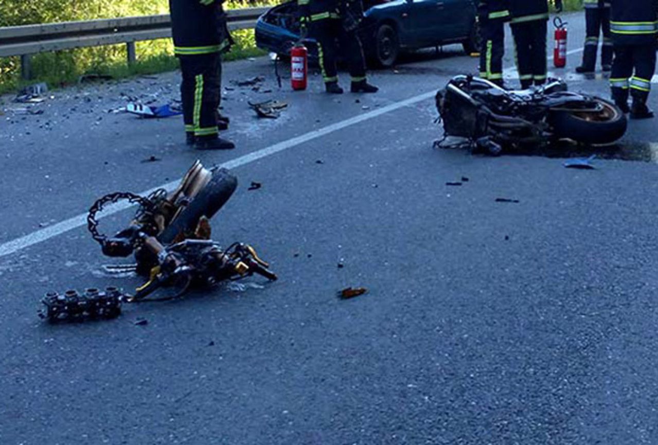 Nesreća kod Konjica: Teško ozlijeđen motociklist iz Stoca