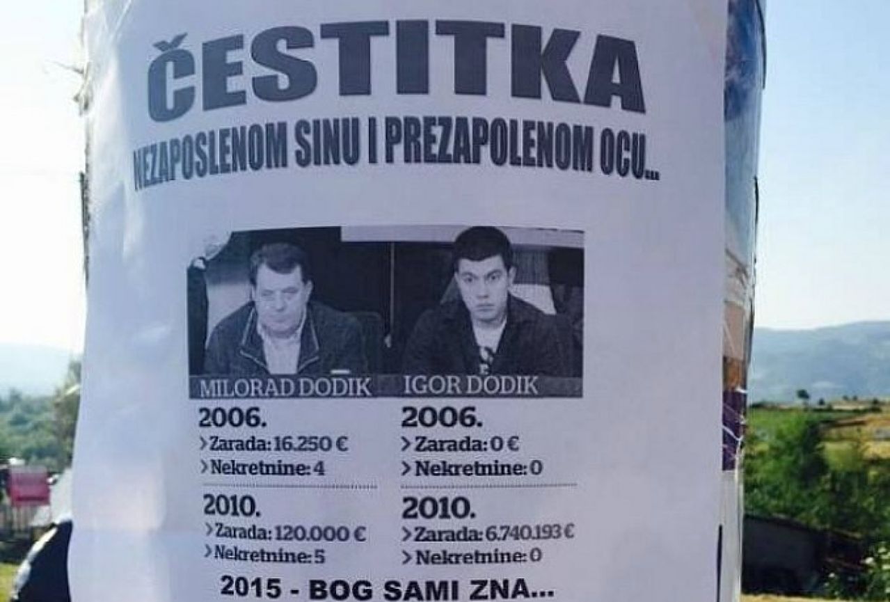 Dodikovom sinu za svatove poželjeli da nađe posao