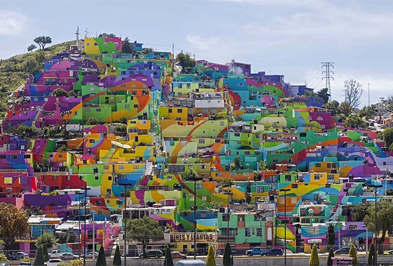 Umjetnici u Meksiku pretvorili siromašno predgrađe u živopisnu atrakciju