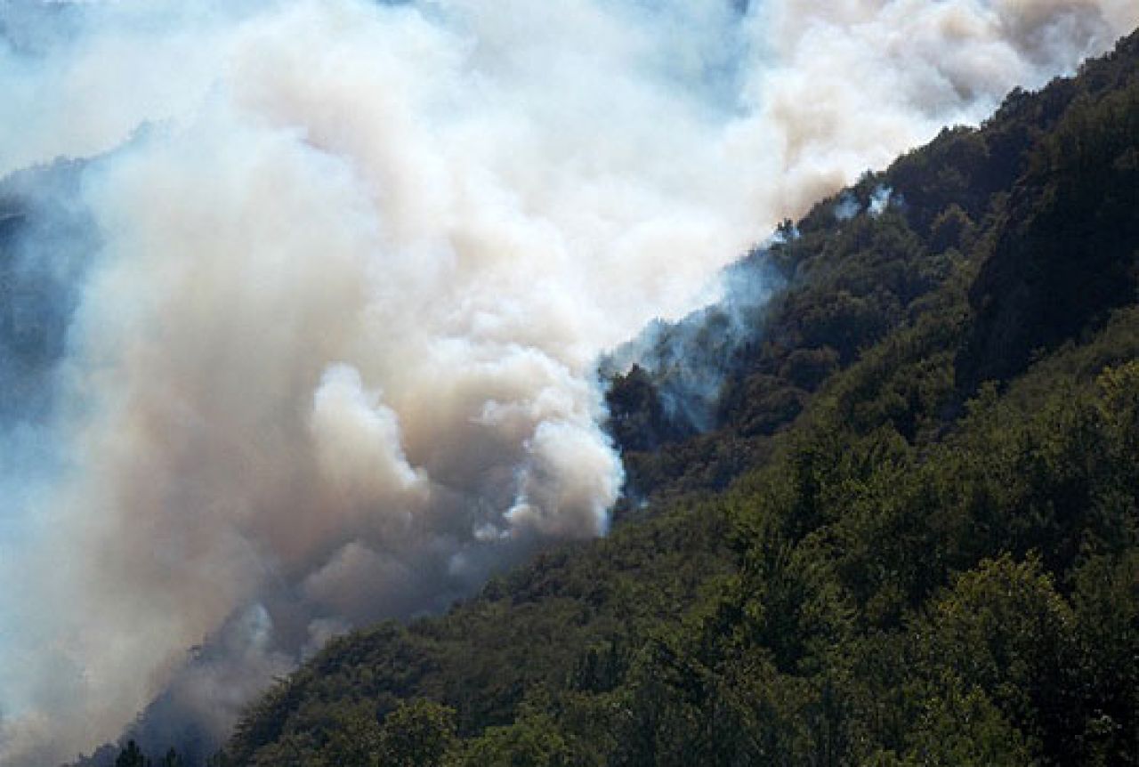 I dalje gori na području Jablanice i Stoca, intervencija helikoptera otkazana