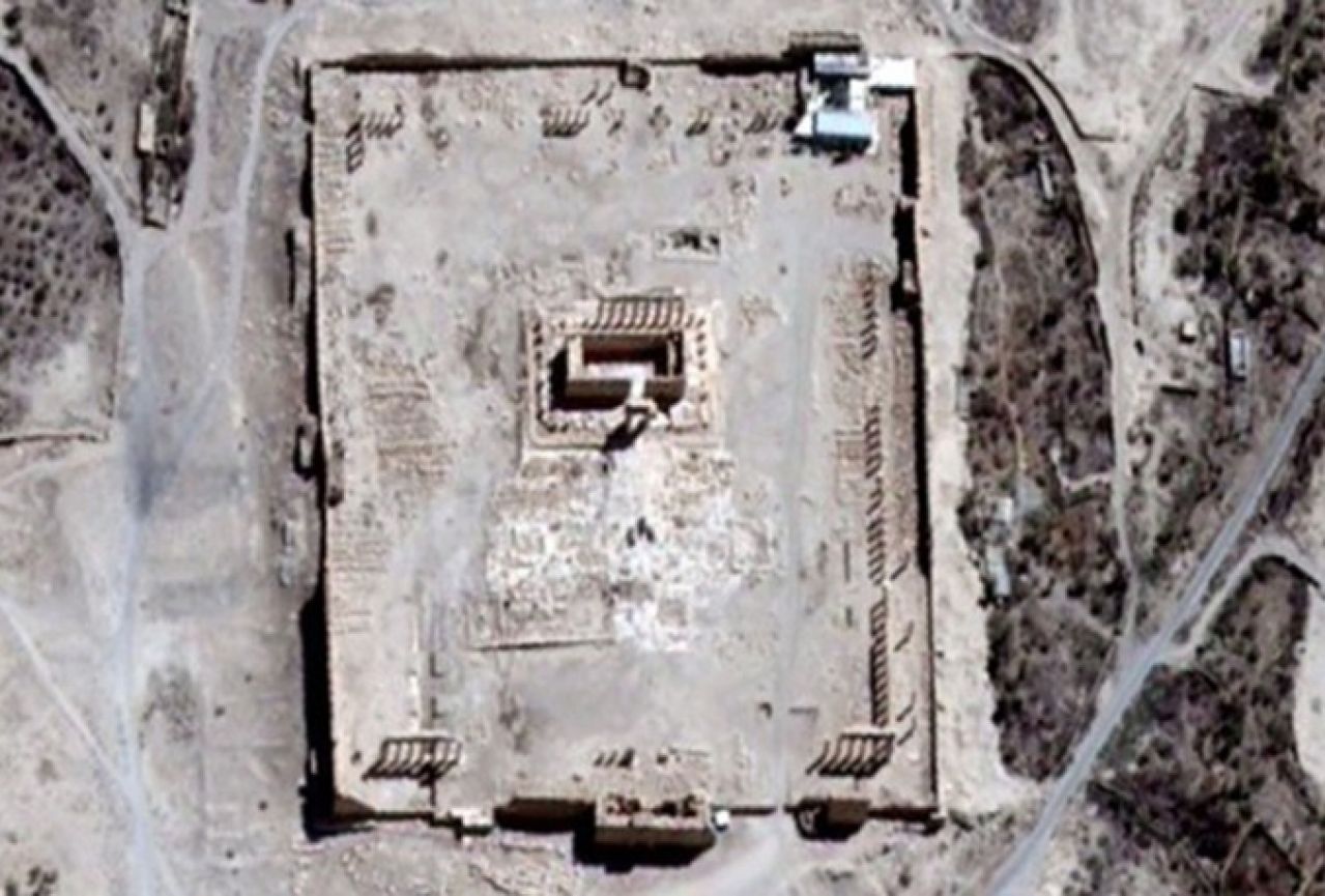 Satelitske snimke potvrđuju da je uništen drevni hram u Palmiri