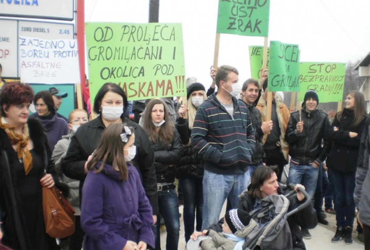 U Kiseljaku prosvjed zbog izgradnje asfaltne baze