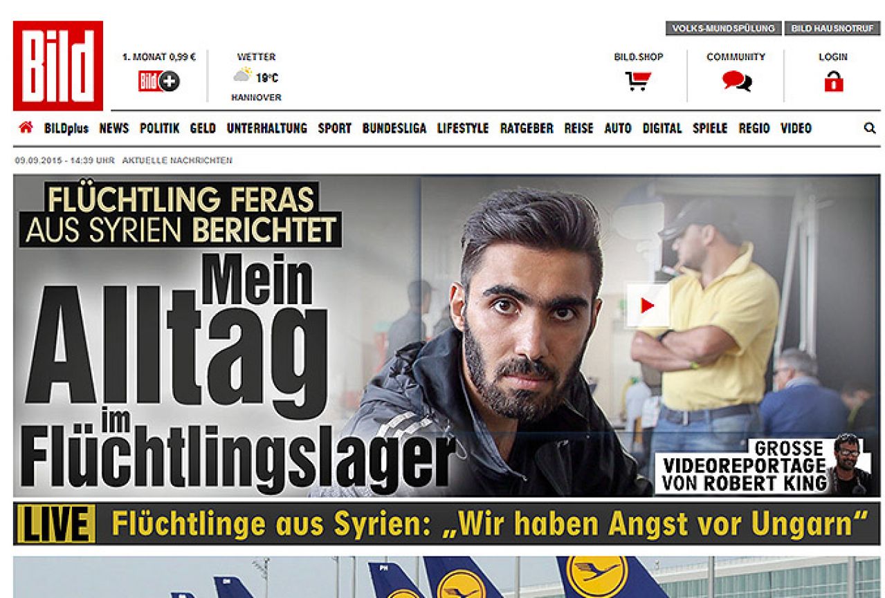 Njemačke novine poželjele dobrodošlicu izbjeglicama na arapskom jeziku 