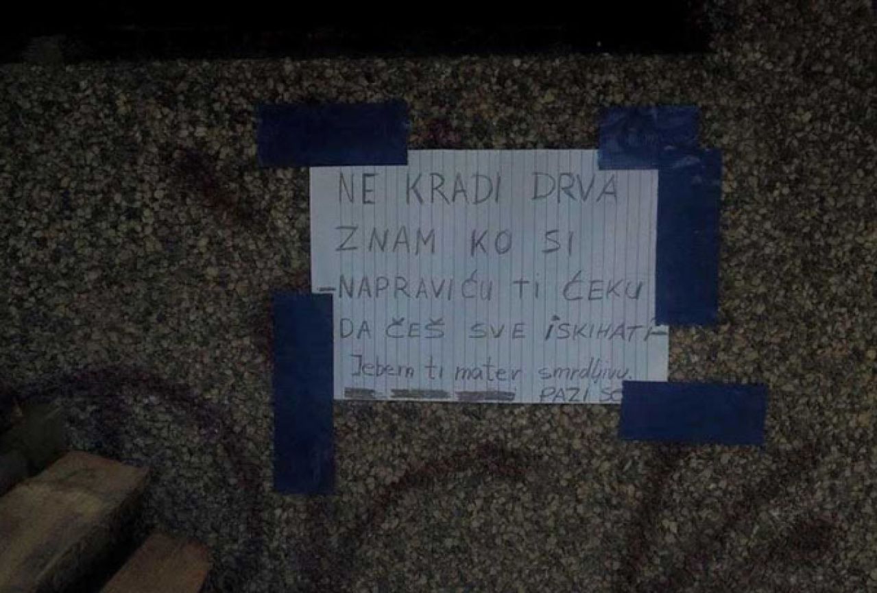 Ne kradi drva, napravit ću ti čeku