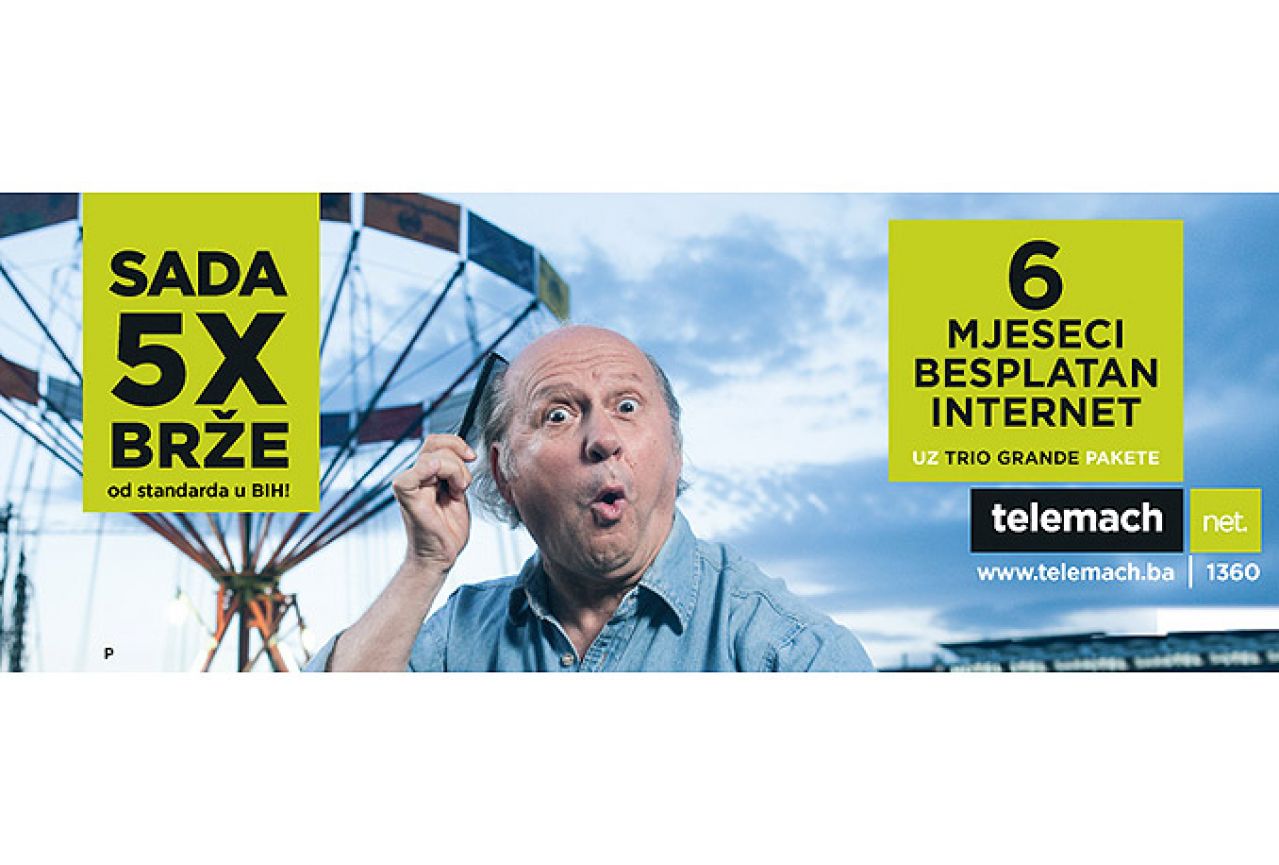 Telemach internet od sada 5 puta brži