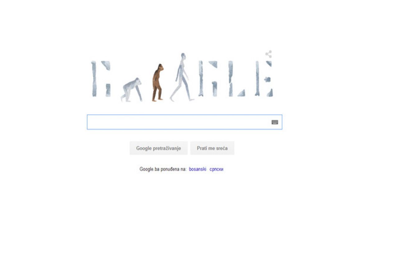 Google: Logo posvećen godišnjici pronalaska čovjekolikog majmuna Lucy 