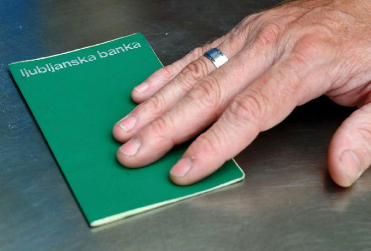 Štediše kojima je nulirano stanje u knjižici trebaju uputit zahtjev Skrbništvu Ljubljanske banke