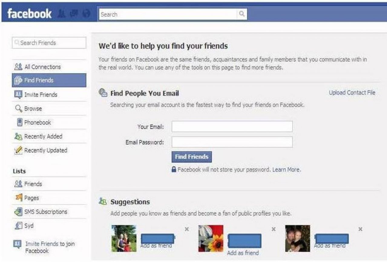 Facebook opcija ''Find a friend'' proglašena ilegalnom