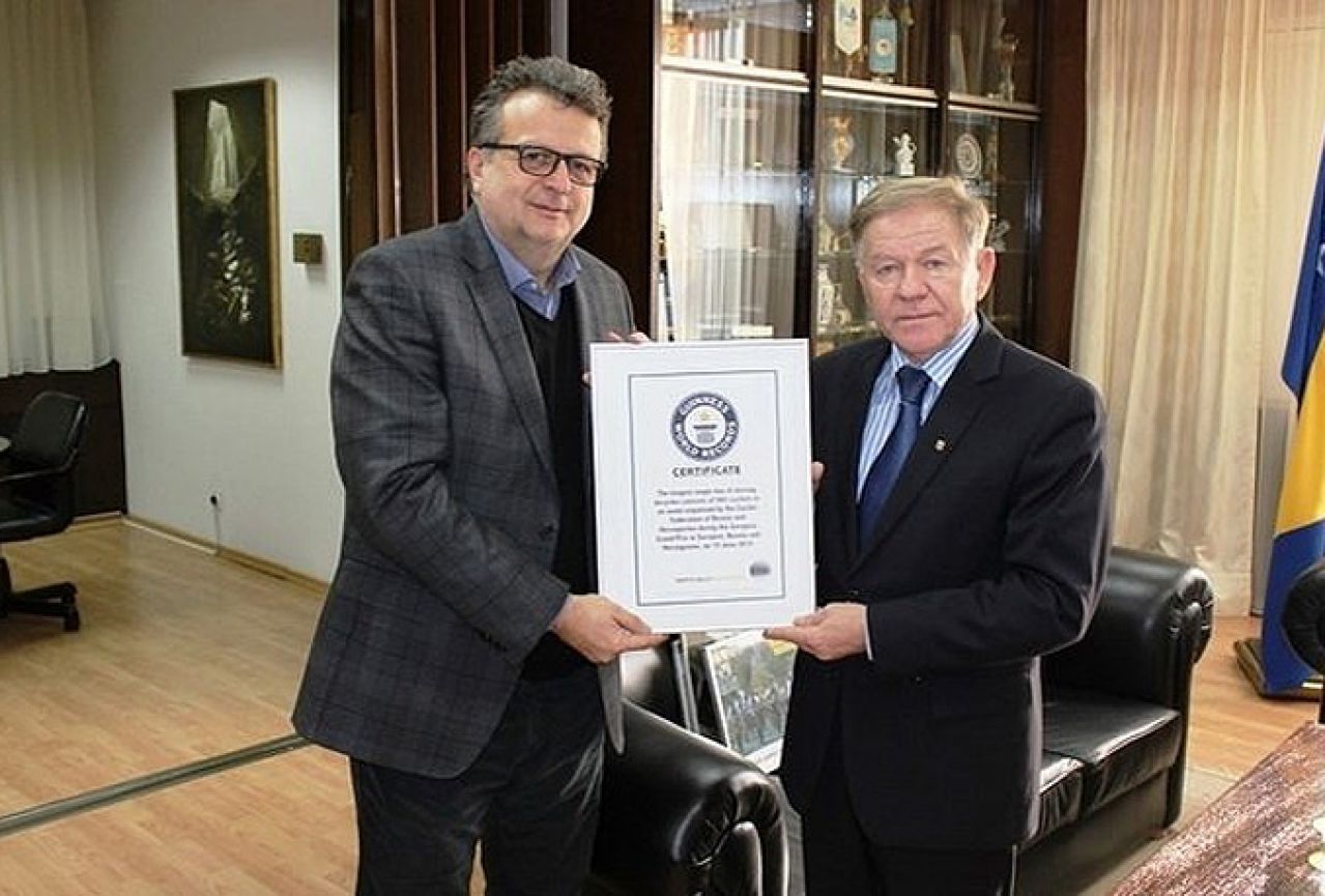 Gradonačelniku Sarajeva uručen certifikat o oborenom Guinnissovom rekordu