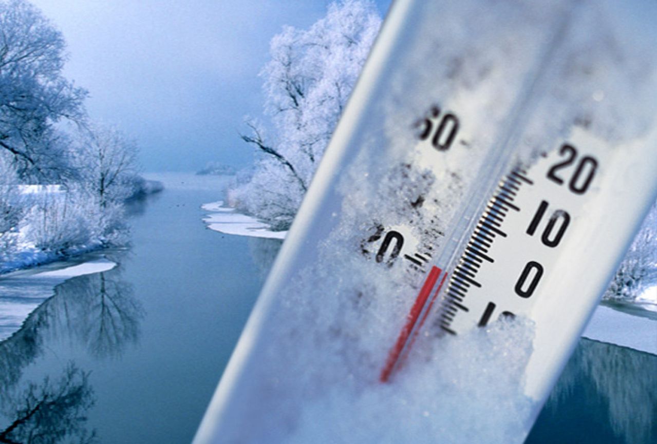 Buđenje uz minus: Danas najviša temperatura do 8 stupnjeva