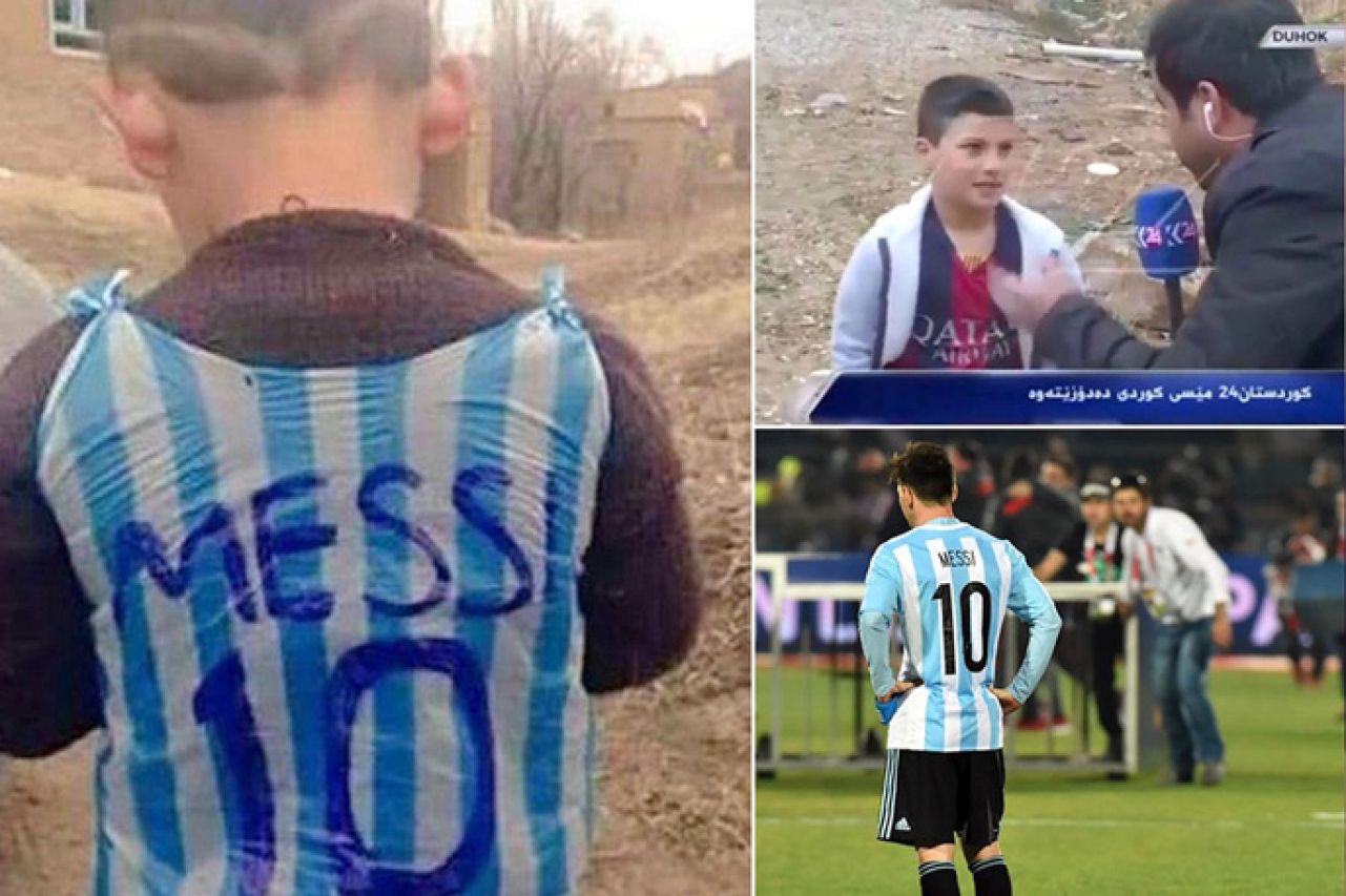 Tko je dječak s Messijevim dresom: Jedan u Iraku, drugi u Afganistanu