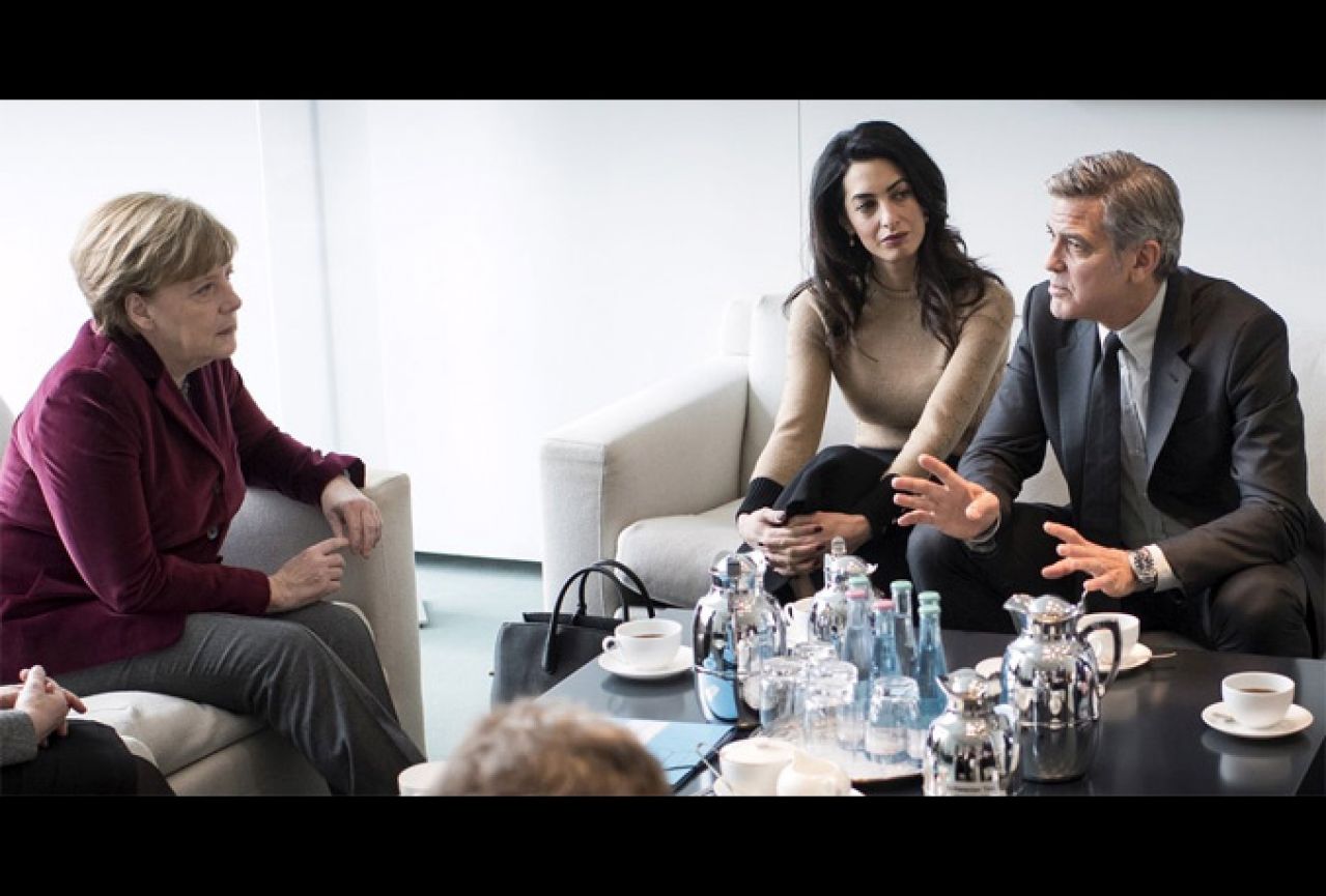 Zvjezdani status za pomoć izbjeglicama - Clooney na sastanku s Merkel